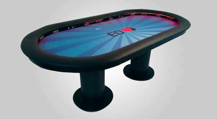 Mesa de Poker 6 Jogadores e Coluna Cilindrica - Pro6